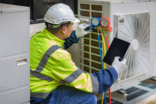 Professional Hvac Installation technician working in Lunenburg, MA